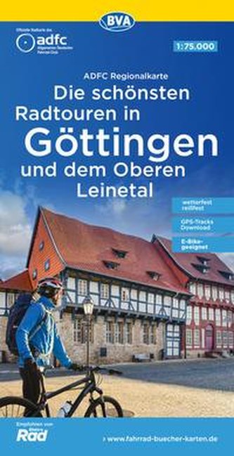 ADFC-Regionalkarte Die schönsten Radtouren in Göttingen und dem Oberen Leinetal 1:75.000