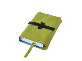 Variabilní kožený obal se sponou - kůže zelená