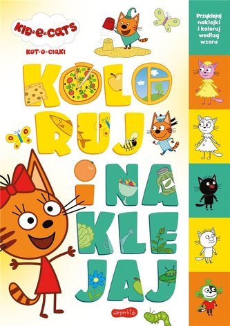 Kot-o-ciaki. Koloruj i naklejaj Kot-o-ciaki. Koloruj i naklejaj