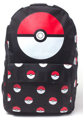 Batoh Pokémon: Pokéball (objem 19 litrů|31 x 41 x 15 cm) černá polyester