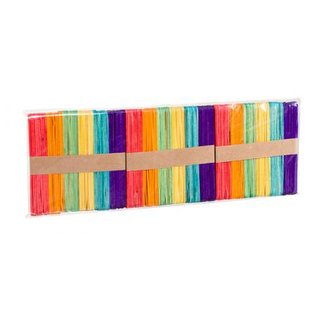 Dřívka barevná 150ks - 11,4 x 10 x 0,2cm