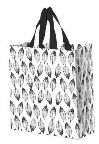 KPPS Taška lamino 14 L Lístky černé