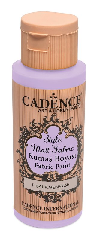 Textilní barva Cadence Style Matt Fabric - fialová lila / 50 ml Textilní barva Cadence Style Matt Fabric - fialová lila / 50 ml