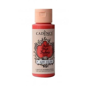 Textilní barva Cadence Style Matt Fabric - jahodová / 50 ml Textilní barva Cadence Style Matt Fabric - jahodová / 50 ml