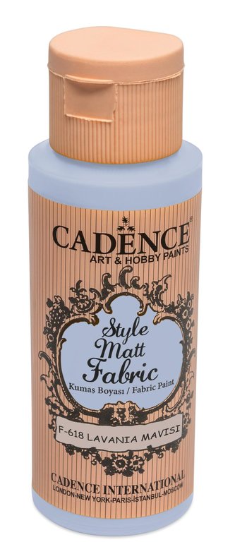 Textilní barva Cadence Style Matt Fabric - levandulová modrá / 50 ml Textilní barva Cadence Style Matt Fabric - levandulová modrá / 50 ml