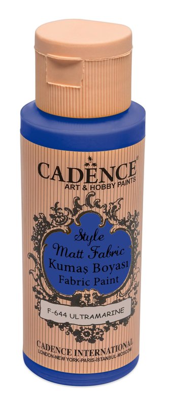 Textilní barva Cadence Style Matt Fabric - modrá námořní / 50 ml Textilní barva Cadence Style Matt Fabric - modrá námořní / 50 ml