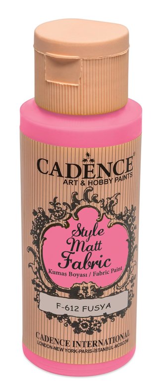 Textilní barva Cadence Style Matt Fabric - fuchsiová / 50 ml Textilní barva Cadence Style Matt Fabric - fuchsiová / 50 ml