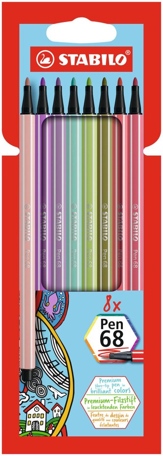 Fixa STABILO Pen 68 sada 8 ks
