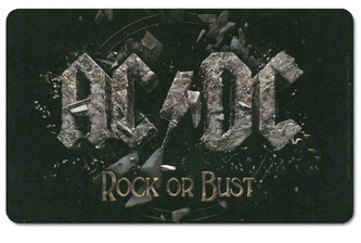 Podložka na jídelní stůl AC/DC: Rock Or Bust (23 cm x 14 cm)