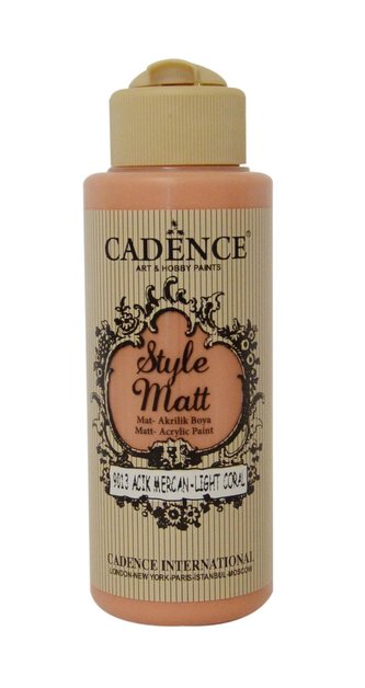 Cadence Matná akrylová barva Style Matt 120 ml - světlý korál