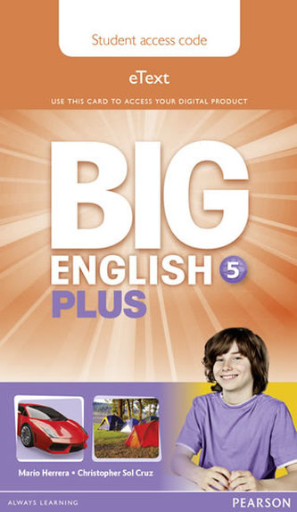 Big English Plus 5 Pupil´s eText Access Card Big English Plus 5 Pupil´s eText Access Card