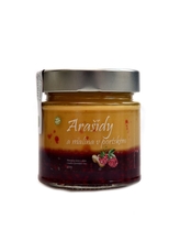 Božské oříšky - Arašídový krém a džem maliny v portském 200g