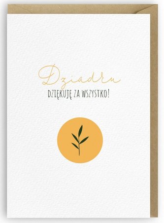 Kartka na Dzień Dziadka - Dziadku, dziękuję K058