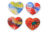 Pop it hra srdíčko duhové