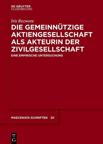 Die gemeinnützige Aktiengesellschaft als Akteur der Zivilgesellschaft