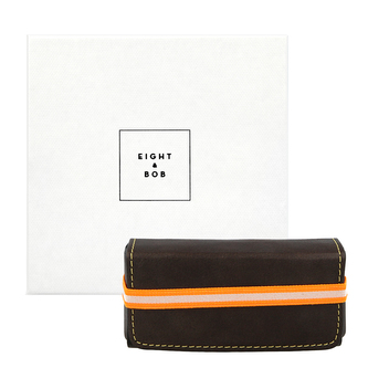 Eight & Bob kožené pouzdro na parfém (Chocolate Brown)