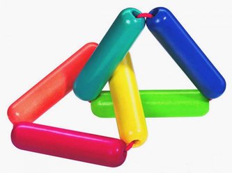 Haba HRK Dřevěná chrastítko a motorická hračka pro miminka Triangel od 6 měsíců