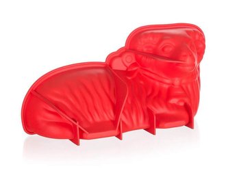 Forma na pečení BANQUET Culinaria Beránek silikon červená