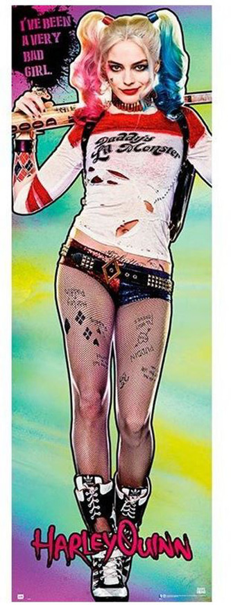 Plakát na dveře Suicide Squad: Harley Quinn (53 x 158 cm)