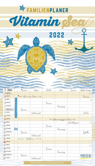 Familienplaner Vitamin Sea 2022
