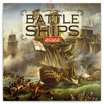 Kalendář 2022 poznámkový: Bitevní lodě, 30 × 30 cm