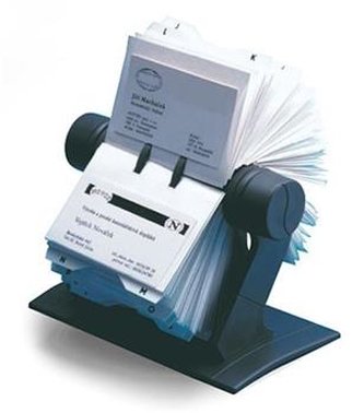 OEM Pořadač na vizitky Rotacard RV-225 černý