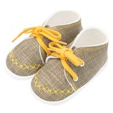Kojenecké capáčky tenisky New Baby jeans mustard 0-3 m - velikost 0-3 m