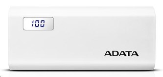 ADATA PowerBank P12500D - externí baterie pro mobil/tablet 12500mAh, 2,1A, bílá