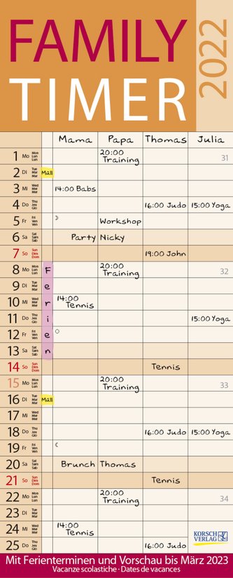 Family Timer Lifestyle 2022