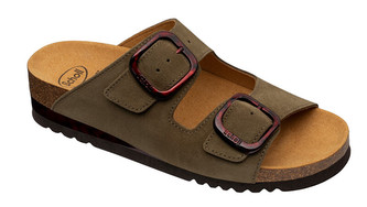 Scholl Zdravotní obuv - ILARY 2 STRAPS Sue-W - Olive 40