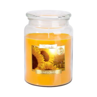 Svíce vonná Slunečnice s víčkem  (SN099-330)