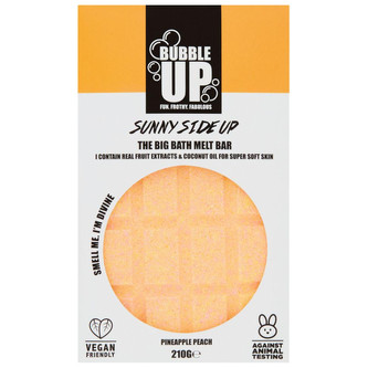 Bubble up šumivá tabulka do koupele s ovocnými extrakty a oleji Pineapple - Peach 210 g