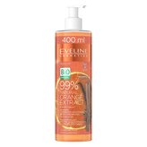 Bio organic rozehřívající tělový krém 99 % pomerančový extrakt 400 ml
