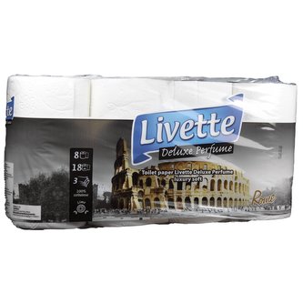 Livette toaletní papír ROMA  3 vrstvý 8 ks