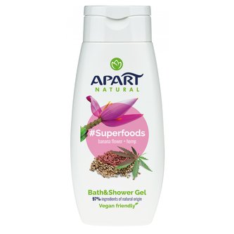 APART sprchový a koupelový gel VEGAN banán a konopí 300 ml