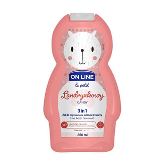 On line le petit 3v1 šampon, mycí  a sprchový gel Bonbón 350 ml On line le petit 3v1 šampon, mycí  a sprchový gel Bonbón 350 ml