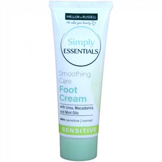 Simply Essentials krém na nohy Sensitiv s Urea, makadamiový a mentolový olej 75 ml
