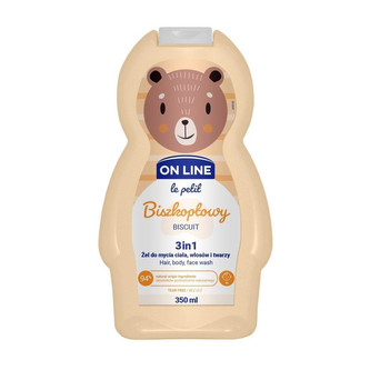 On line le petit 3v1 šampon, mycí  a sprchový gel Sušenka 350 ml