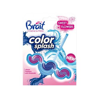 Brait kostka do WC color splash NEW Sweet Flowers 45 g