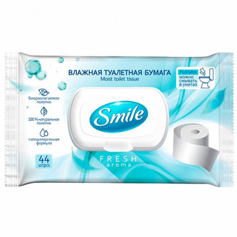 SMILE vlhčený toaletní papír Fresh aroma 44 ks