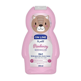 On line le petit 3v1 šampon, mycí  a sprchový gel Marshmallow 350 ml