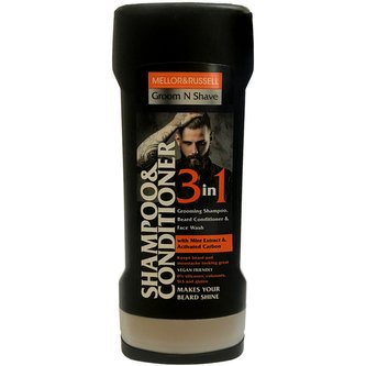 Groom N Shave Vegan 3v1 šampon, kondicionér na vousy a tvář 250 ml