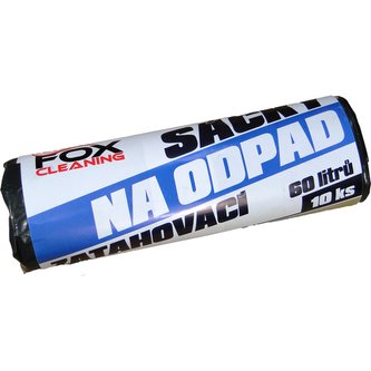 Fox cleaning sáčky do koše 60 L 10 ks zatahovací LDPE silné