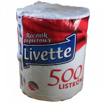 Livette kuchyňská utěrka  2 vrstvá, 500 útržků