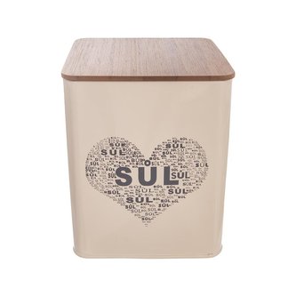 Dóza SŮL SRDCE 11,5x11,5x14 cm