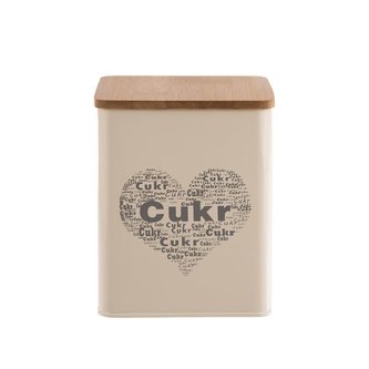 Dóza CUKR SRDCE  11,5x11,5x14 cm