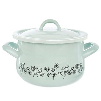 Hrnec LOUKA  zelený s poklicí 2,3 l