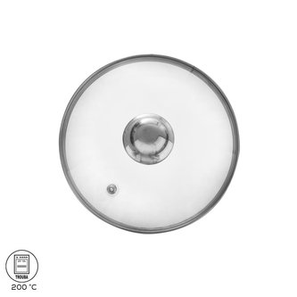 Skleněná poklice pr. 18 cm