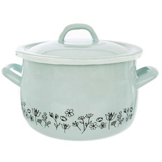 Hrnec LOUKA  zelený s poklicí 4,8 l