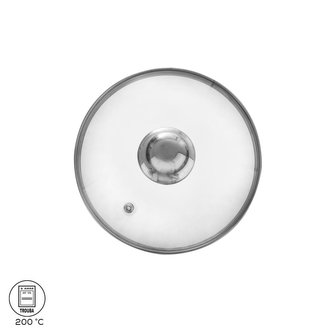 Skleněná poklice pr. 16 cm